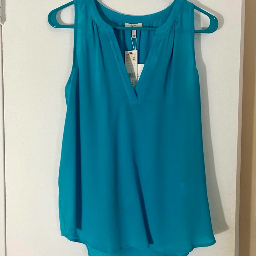Joie Vibrant Blue Sleeveless Blouse 100% Silk Women’s Size Small